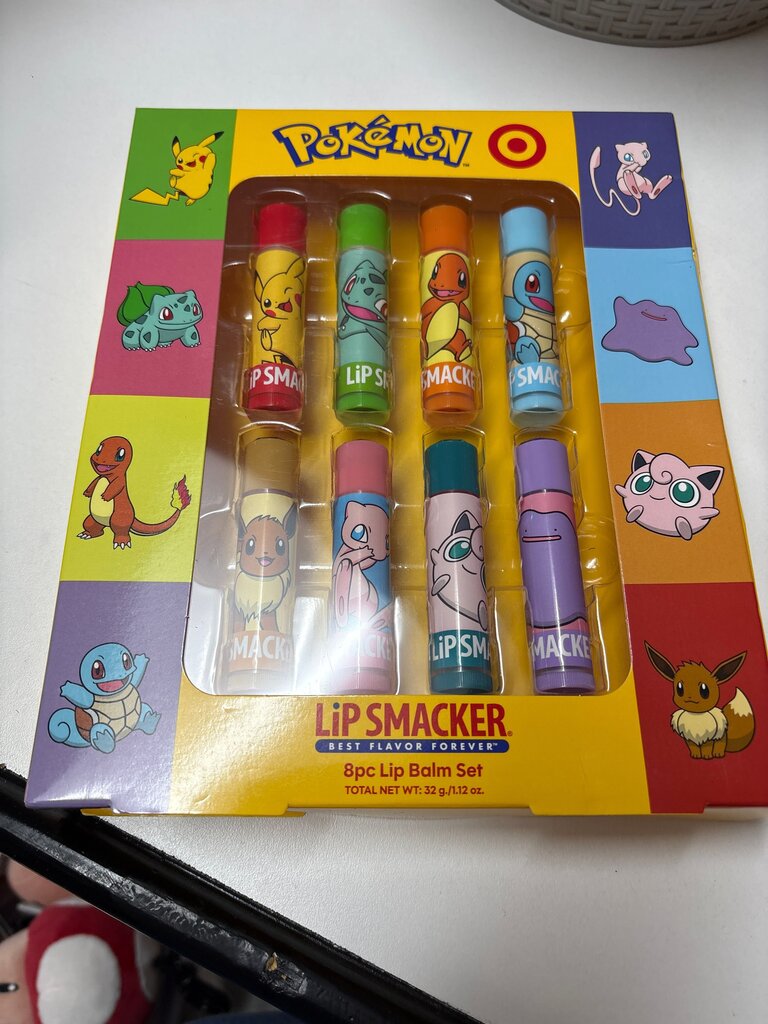 Pokemon Lip Smacker 8pc Lip Balm Set