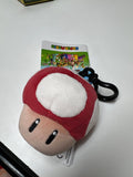 Super Mario Plush Mushroom Keychain