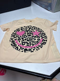Leopard Print Smile T-Shirt