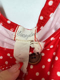 Honeydew Girls' Dress with Polka Dots and School Theme