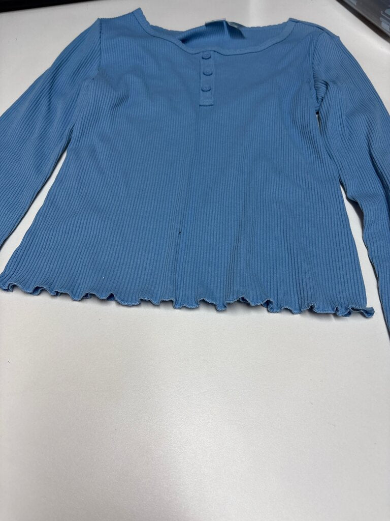 Extremely Me Blue Ribbed Top