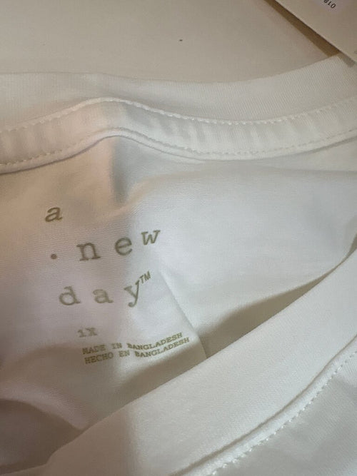 A New Day Women's White T-Shirt