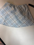 Light Blue Plaid Skirt