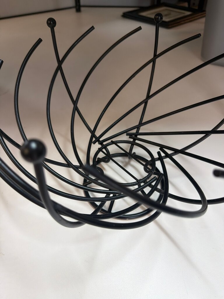 Black Wire Fruit Bowl