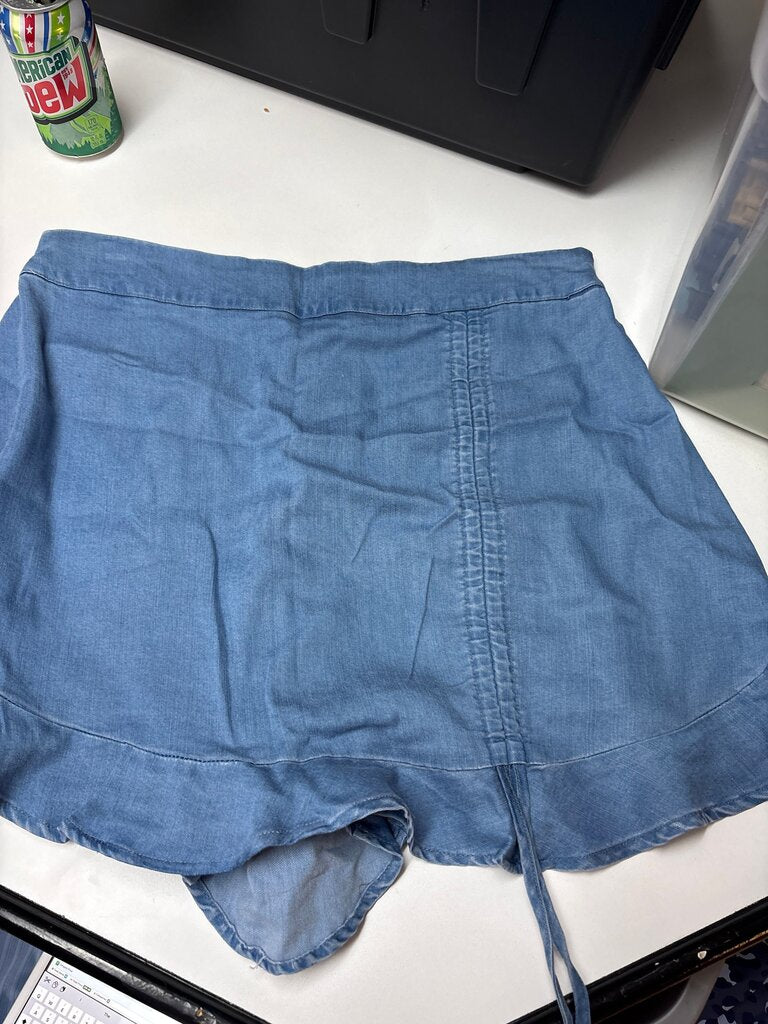 White Birch Light Blue Denim Shorts
