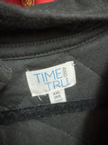TIME AND TRU Black Quilted Jacket