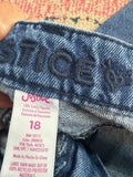 Justice Girls Jeans Size 18