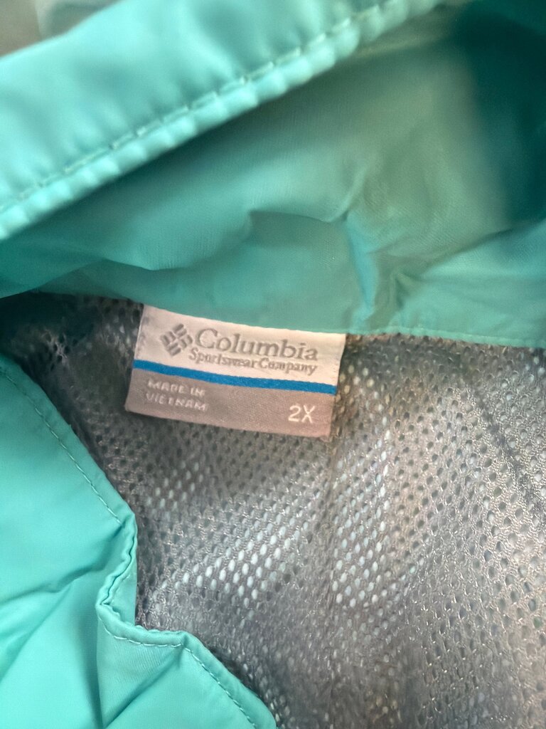 Columbia Women's 2X Aqua Rain Jacket