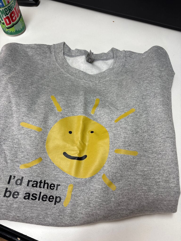 I'd Rather Be Asleep Sun Graphic T-Shirt
