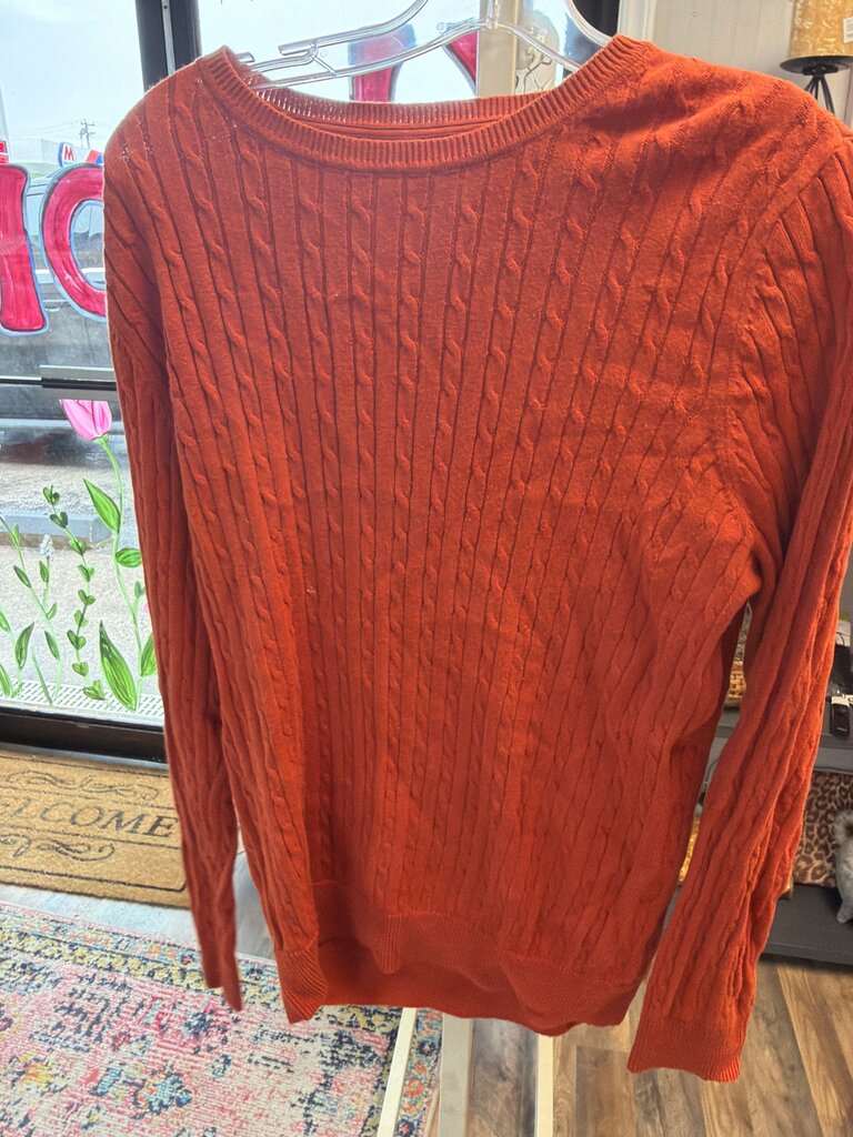Kim Rogers 100% Cotton Orange Sweater
