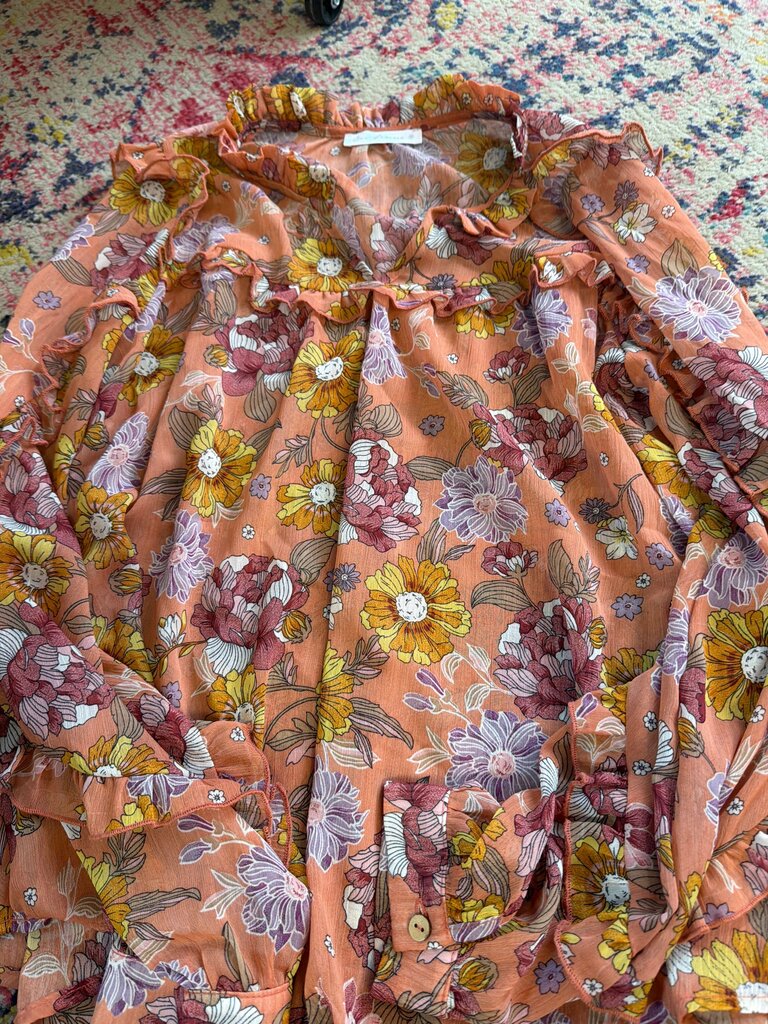 Floral Ruffled Blouse