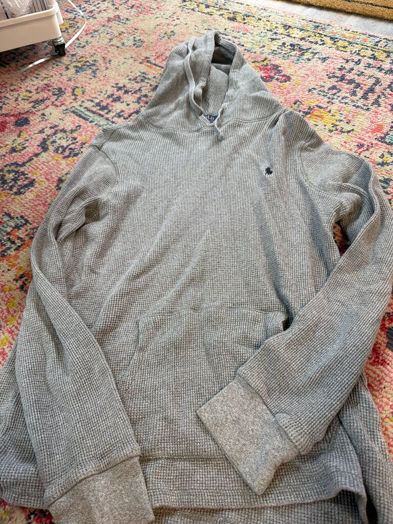 Polo Ralph Lauren Gray Waffle Knit Hoodie