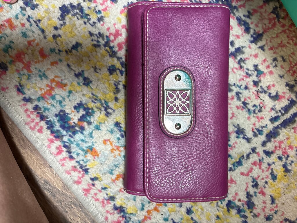 Purple Leather Wallet