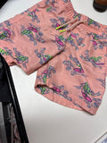 Pink Surfing Frogs Swim Shorts