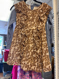 Leopard Print Dress with Ruffles