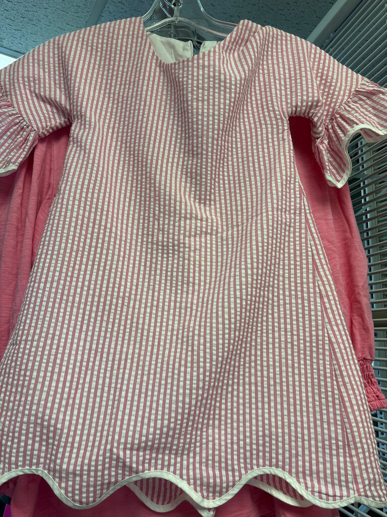 Striped Red and White Dress