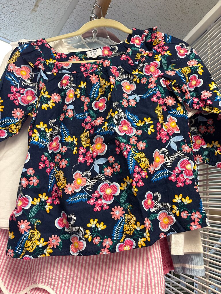 Crown Ivy Floral Print Top