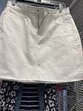 White Denim Skirt