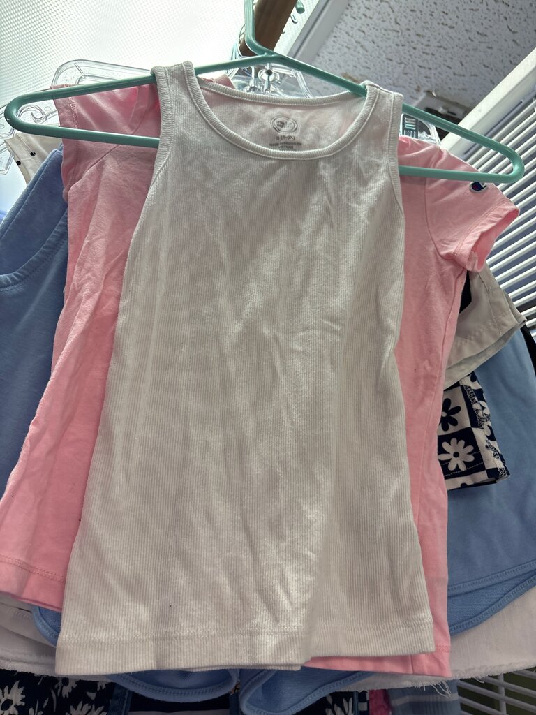 White Ribbed Tank Top