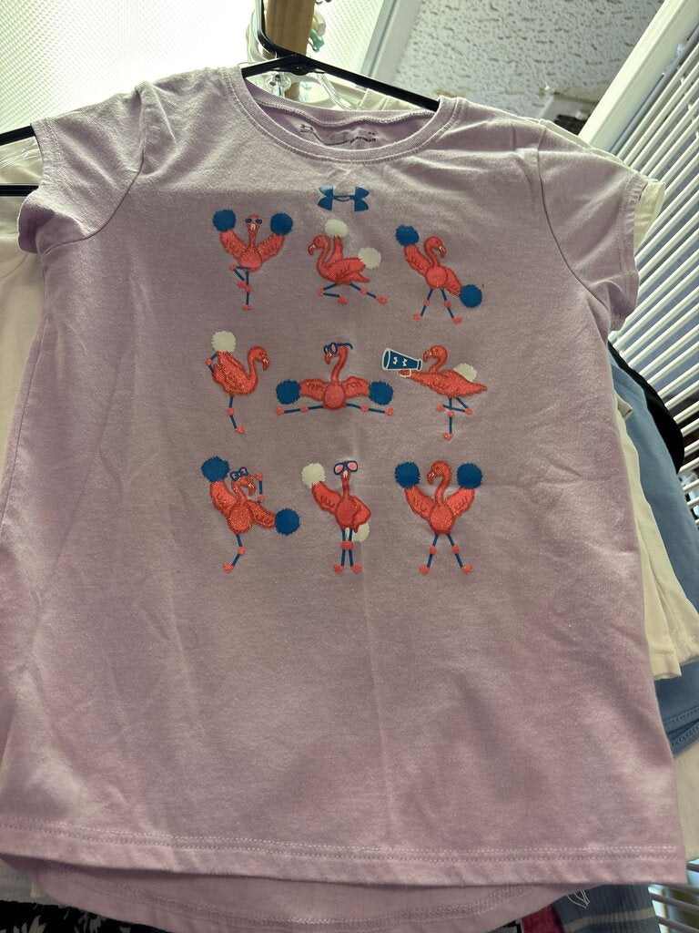 Under Armour Girls Flamingo Graphic Tee