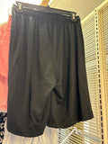 Black Elastic Waist Shorts