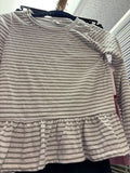 Striped Peplum Top