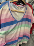 Striped V-Neck T-Shirt