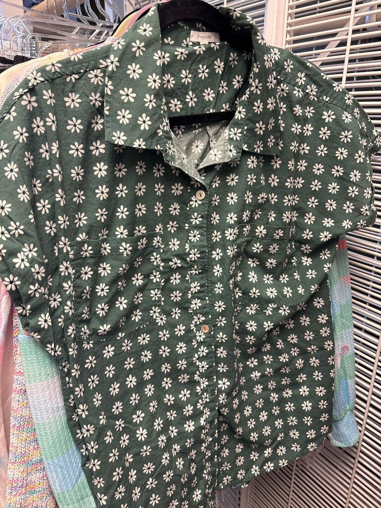 Floral Print Button-Up Shirt