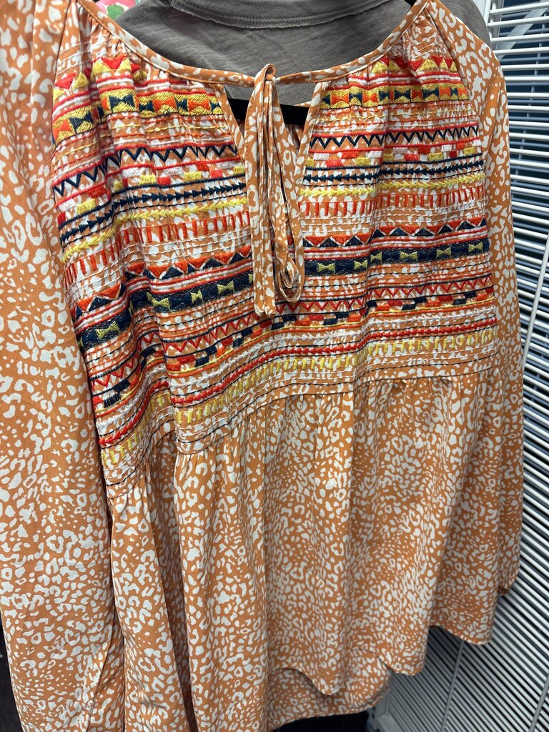 Bohemian Style Printed Blouse