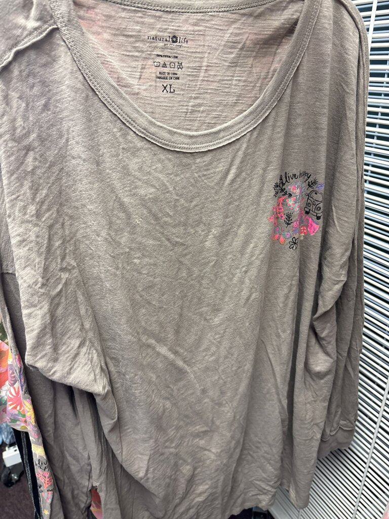 Natural Life Relaxed Fit Long Sleeve Top
