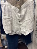 White Casual Shorts