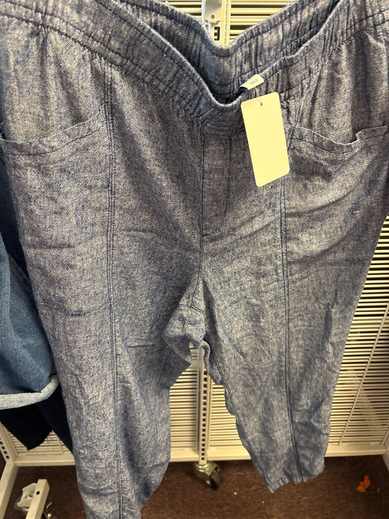 Blue Casual Pants
