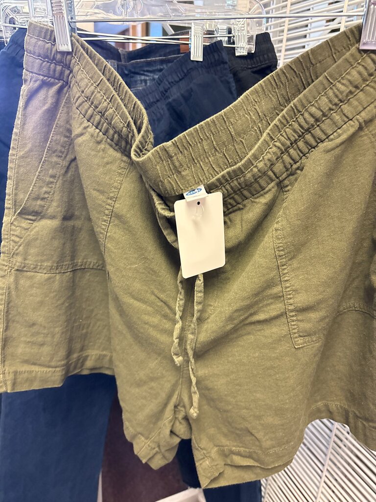 Men's Olive Green Casual Shorts