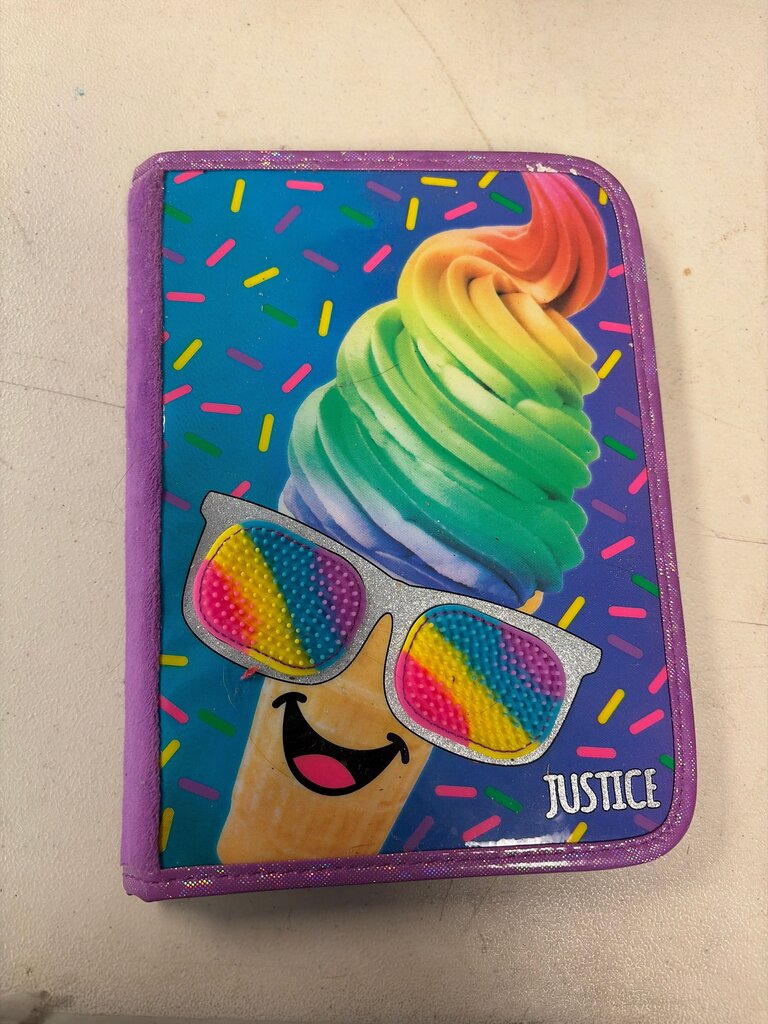 Justice Rainbow Ice Cream Themed Journal