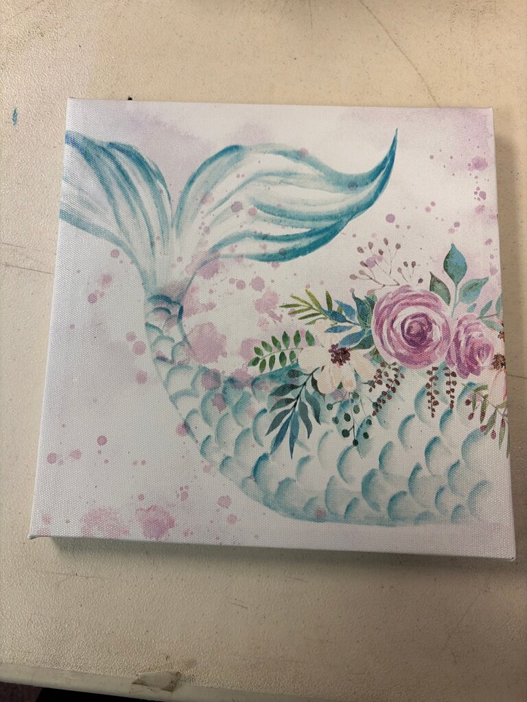 Mermaid Tail Canvas Wall Art