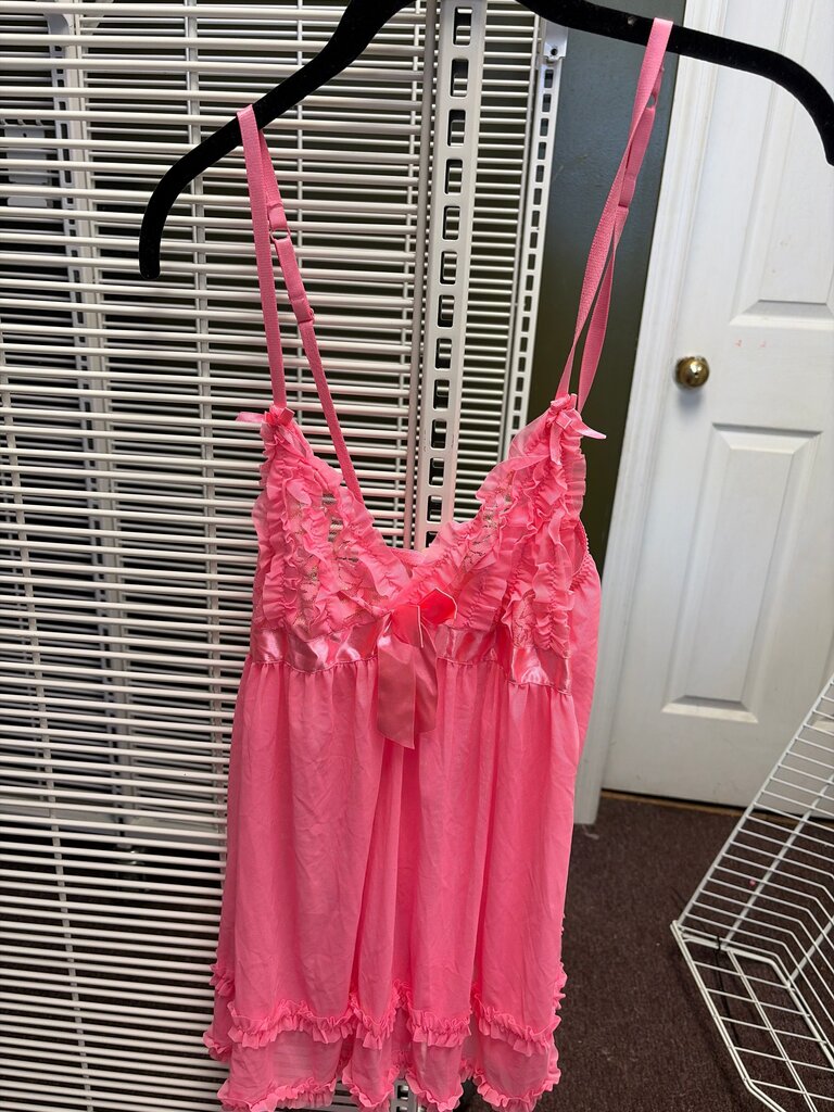Pink Ruffled Sleepwear