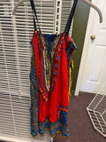 Colorful Strapless Dress