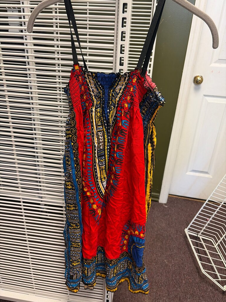 Colorful Strapless Dress
