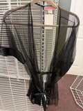 Black Sheer Robe