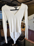 Forever 21 Ribbed Long Sleeve Bodysuit