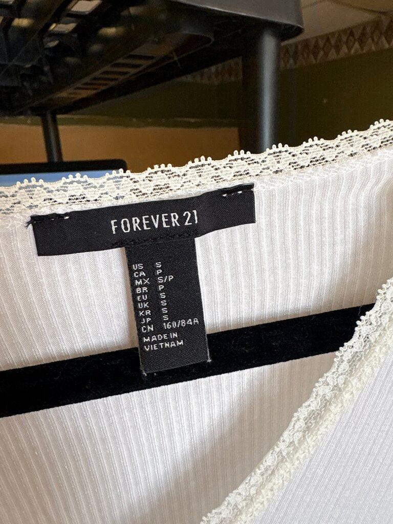 Forever 21 Ribbed Long Sleeve Bodysuit