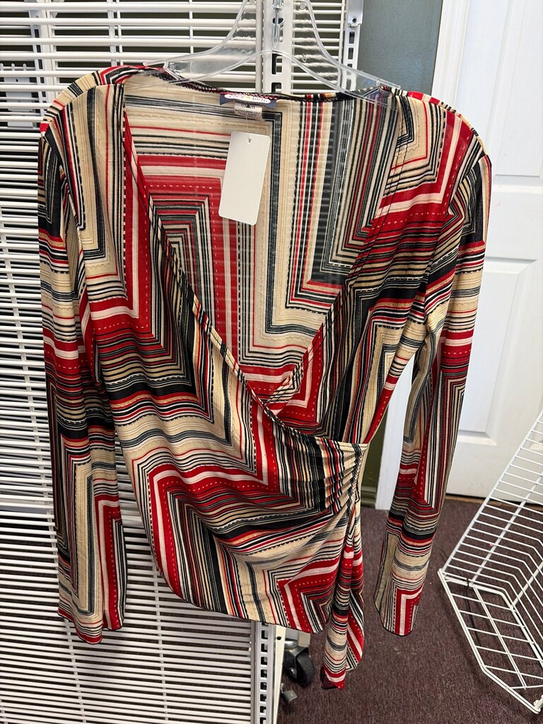 Women's Colorful Geometric Pattern Blouse