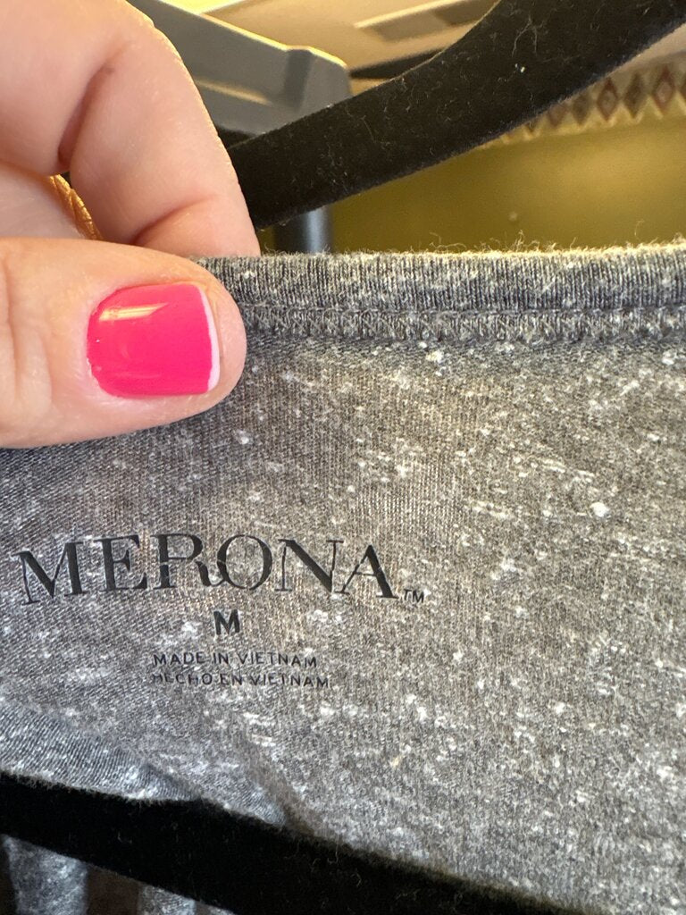 Merona Women's Gray Short Sleeve Top