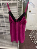 Lace Trim Pink Nightgown