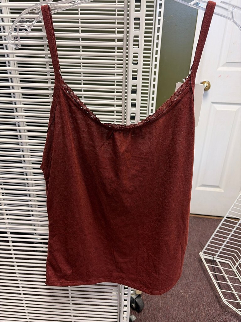 Women's Burgundy Spaghetti Strap Top