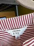 Crown & Ivy Striped Blouse