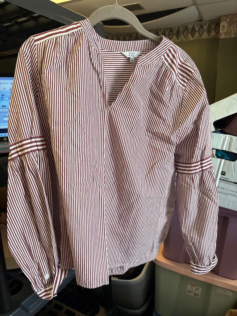 Crown & Ivy Striped Blouse