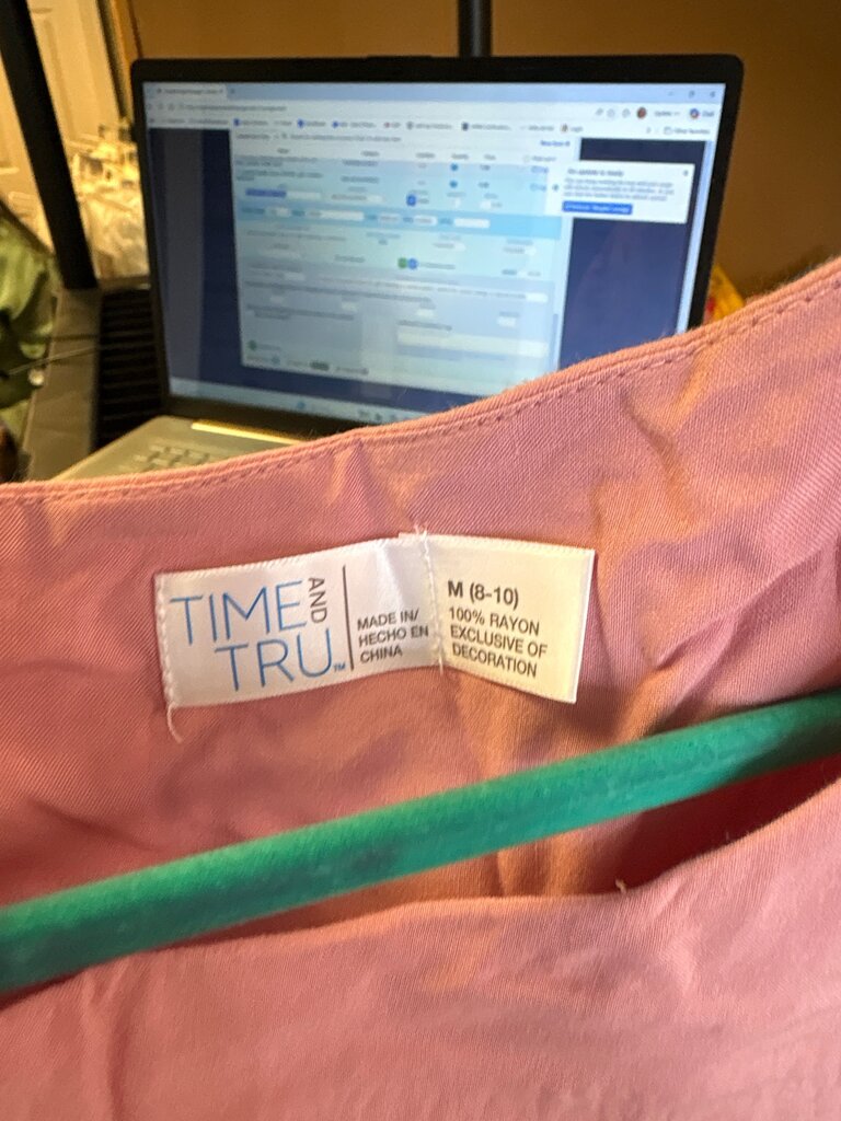 TIME AND TRU Pink Women's Blouse