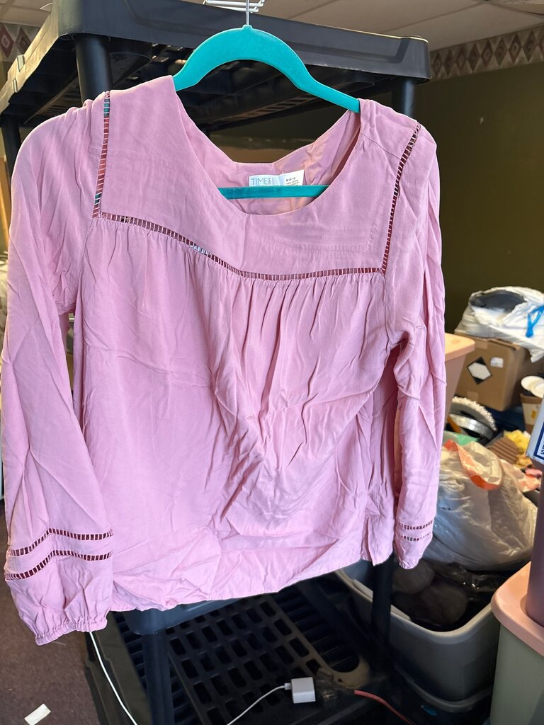 TIME AND TRU Pink Women's Blouse