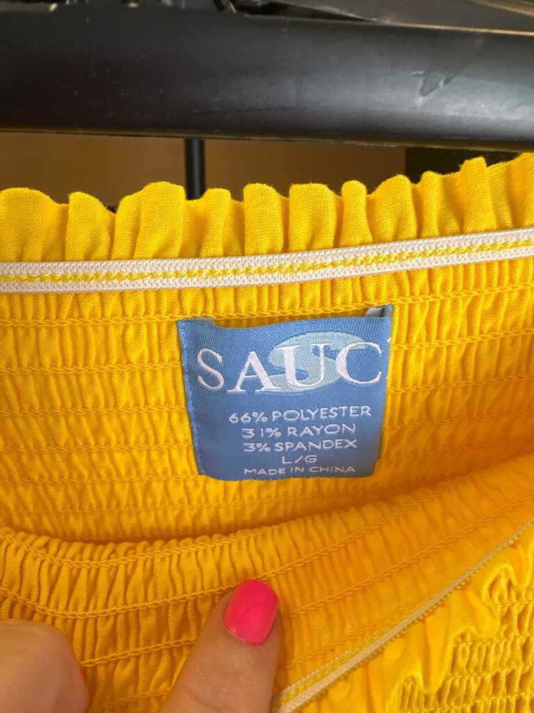SAUC Women's Yellow Maxi Dress